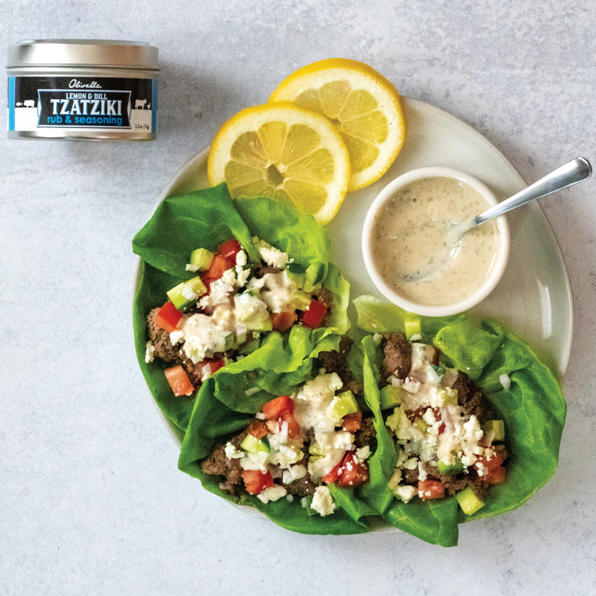 Lamb Wraps With Lemony Tahini Dressing