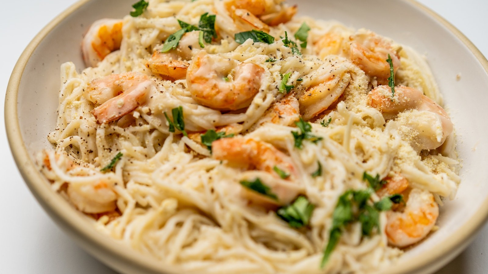 Image of Shrimp Alfredo with Hearts of Palm Pasta