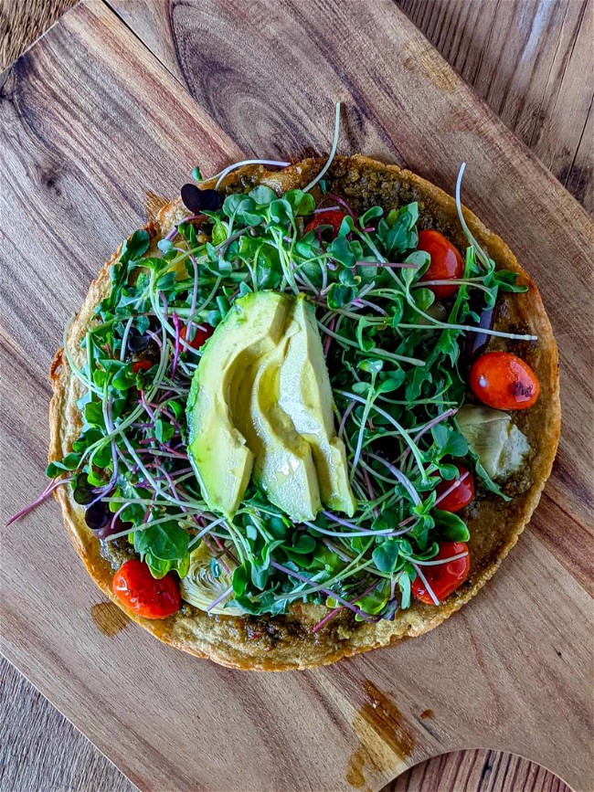 Image of Socca Flatbread Salad