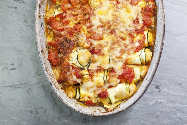 Image of Zucchini and Vegan Ricotta Cannelloni 