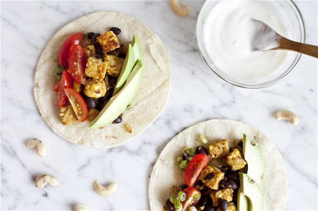 Image of Tempeh and Black Bean Tacos 