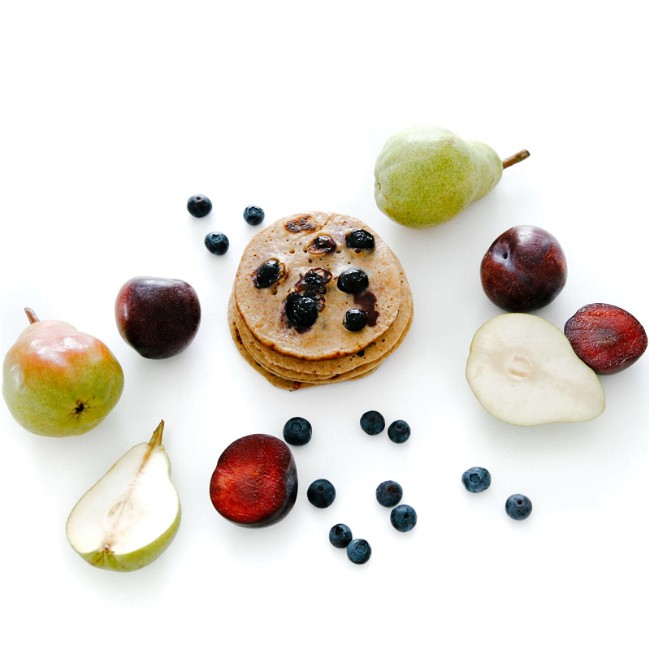 Image of Nourishing Apple, Pear & Blueberry Pancakes