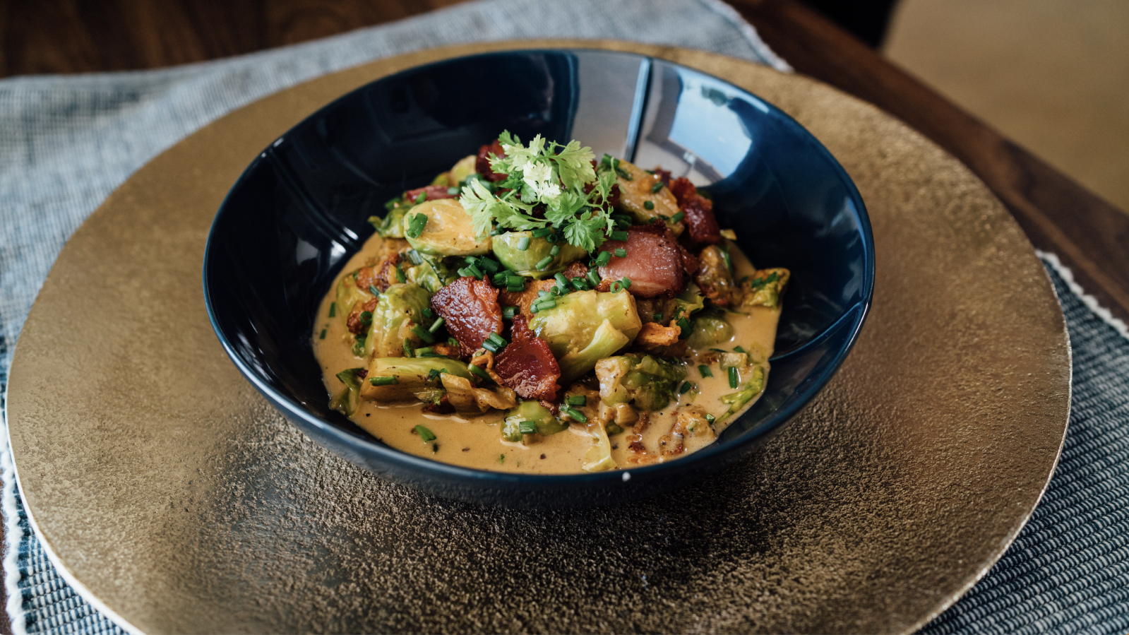 Image of Creamy Bacon Brussel Sprouts