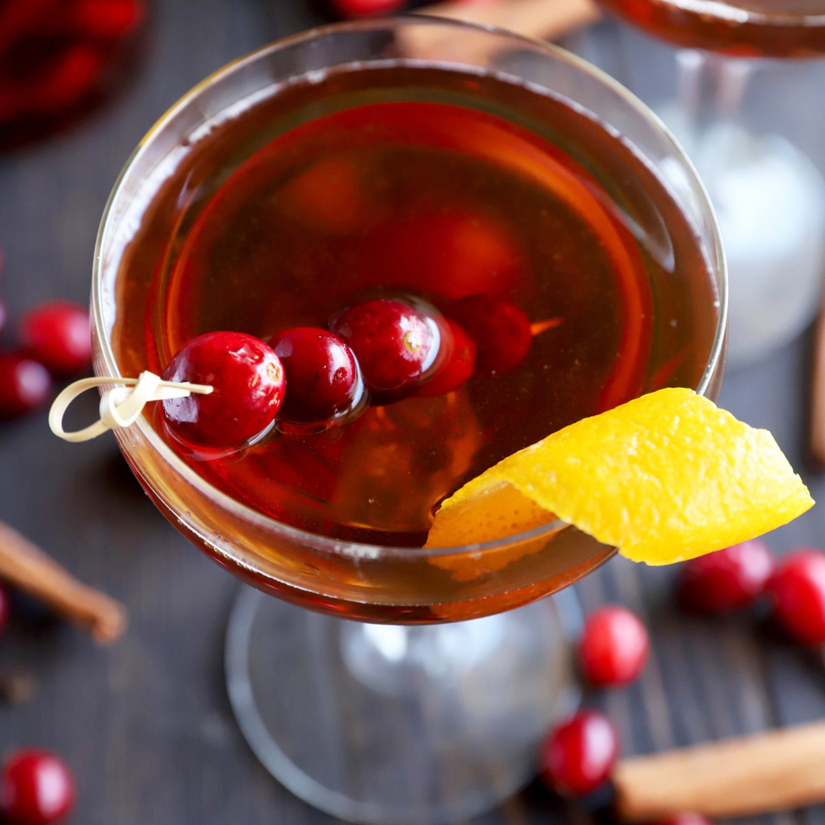 Cranberry Spice Manhattan