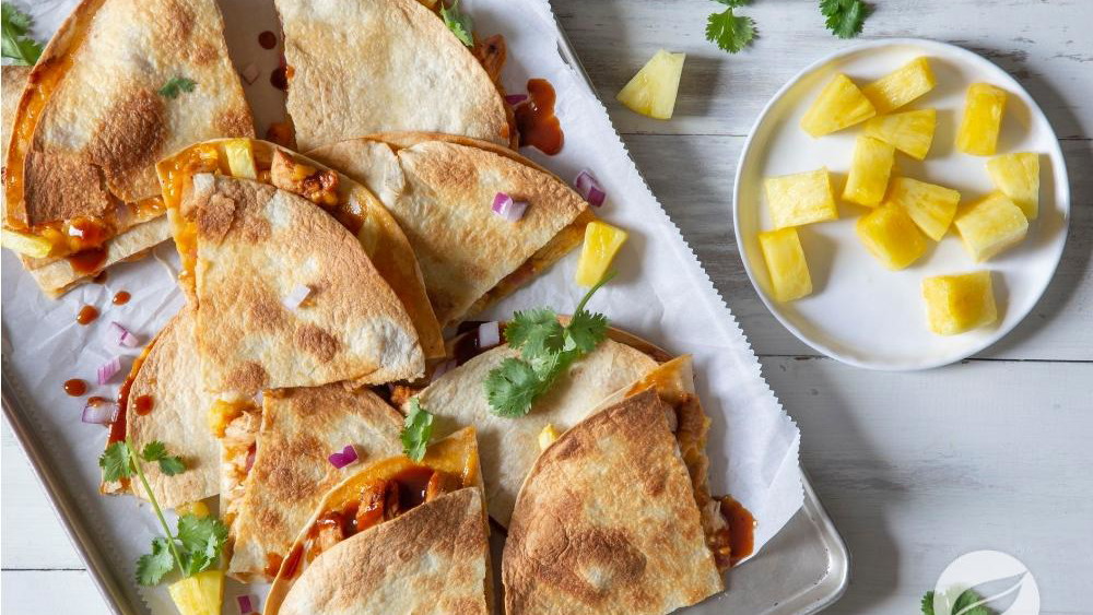 Image of Hawaiian BBQ Chicken Quesadillas