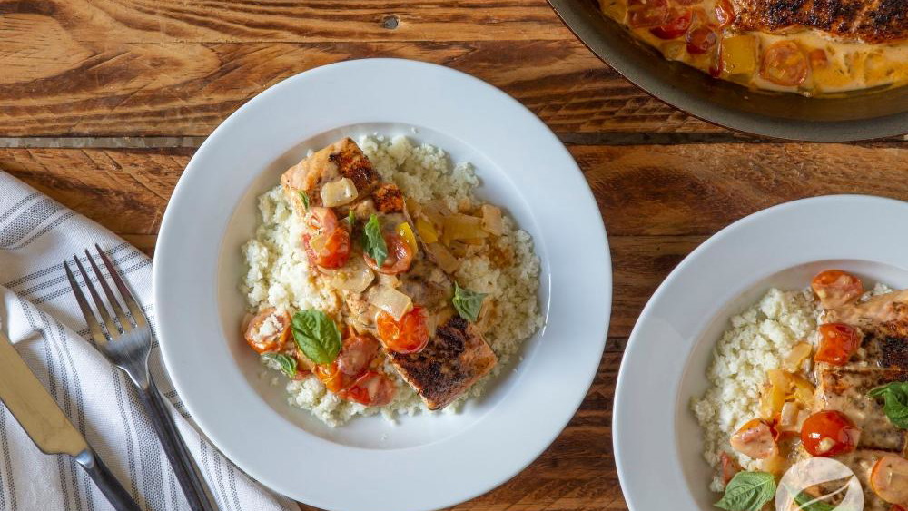 Image of Blackened Salmon with Cauliflower Rice