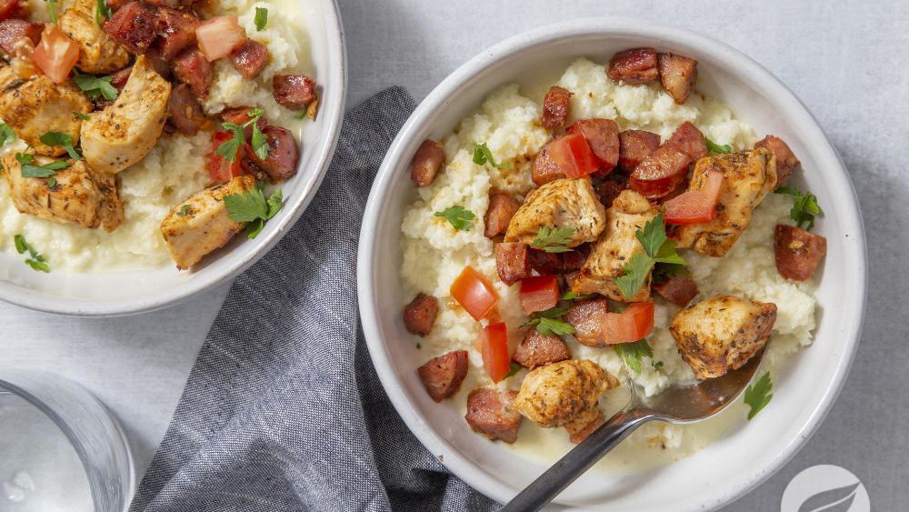 Image of Cajun Chicken & Cauliflower Grits