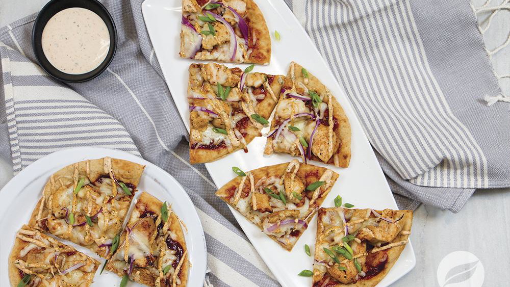 Image of BBQ Chicken Pita Pizzas