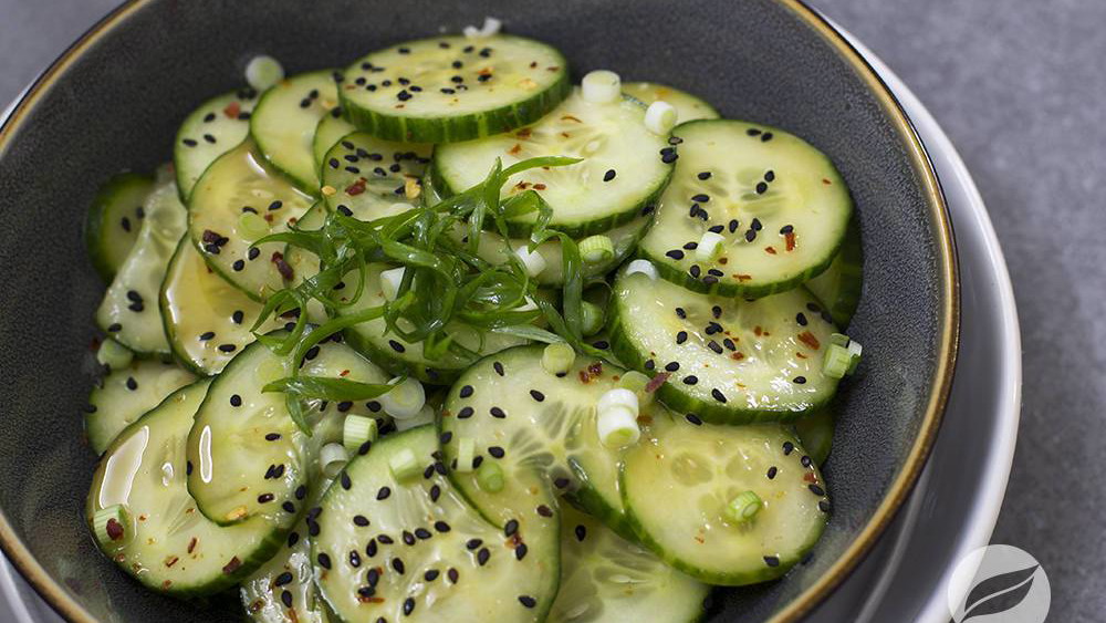 Image of Cucumber Salad with Orange Sesame Dressing