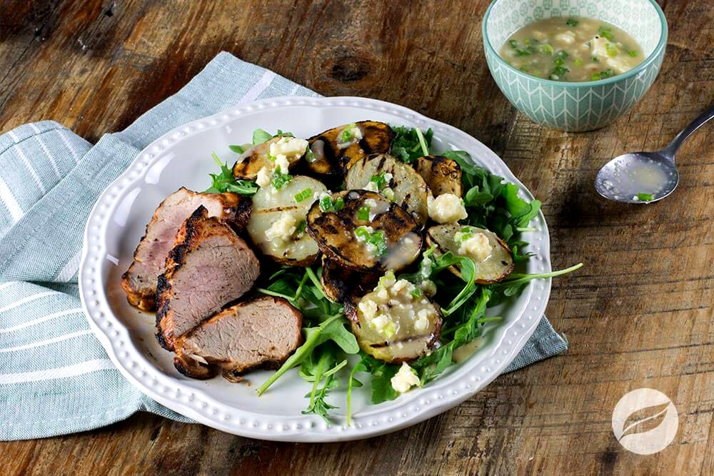 Image of Rodeo Pork Tenderloin with Grilled Potato Salad 