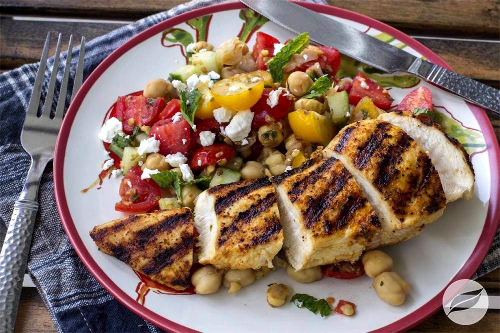 Image of Grilled Rodeo Chicken with Summer Salad