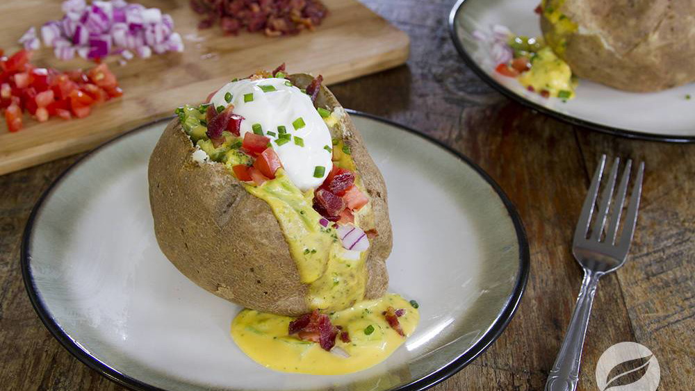 Image of Broccoli Cheddar Loaded Baked Potatoes