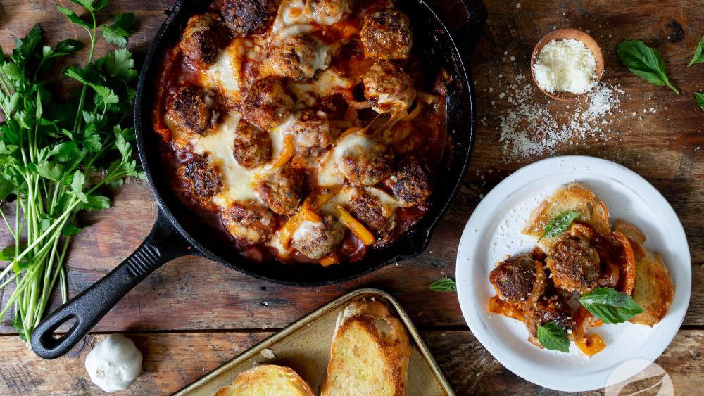 Image of Meatball Skillet Bake