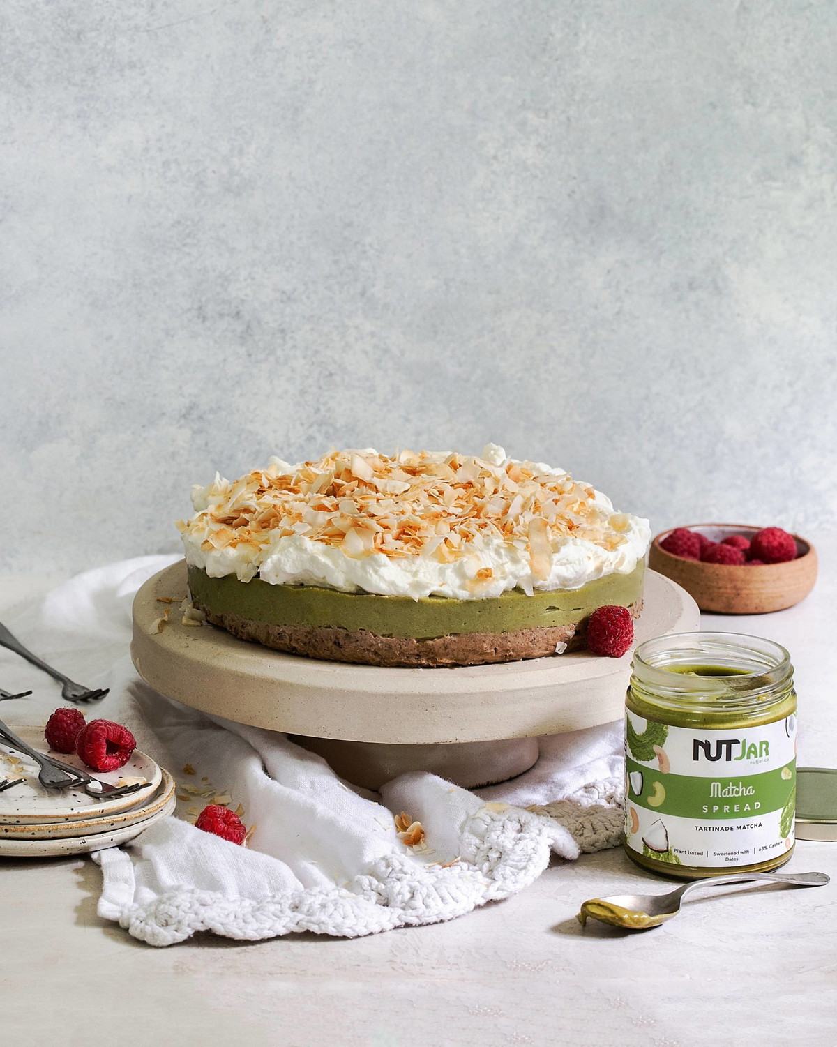 Vegan Matcha Cheesecake