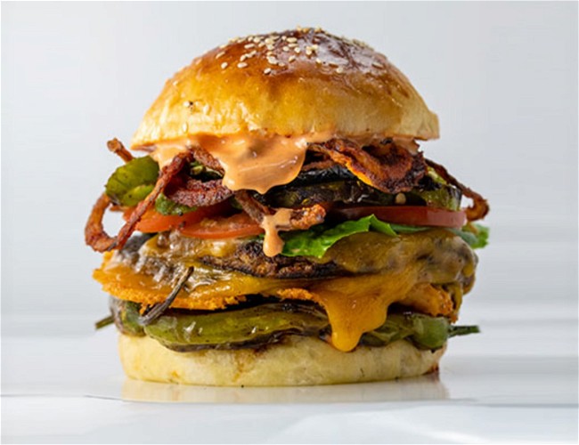 Image of Plant Based Spicy Hatch Pepper Burger