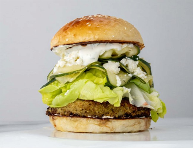 Image of Plant Based Cauliflower and Chickpea Burger