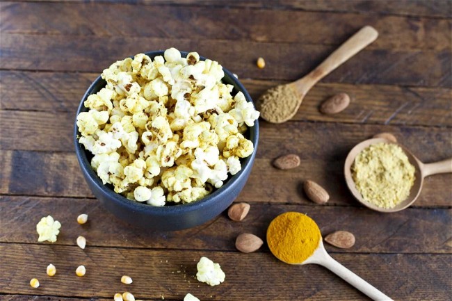 Image of Almond, Cumin and Turmeric Popcorn 