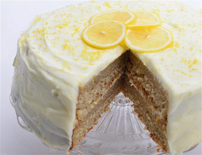 Image of Lemon Ginger Cake with Lemon Cream Cheese Frosting