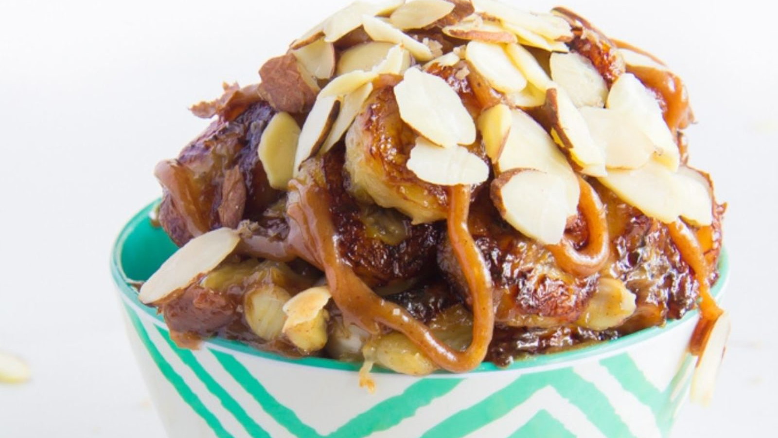 Image of Banana Bowls with Almond Butter Caramel