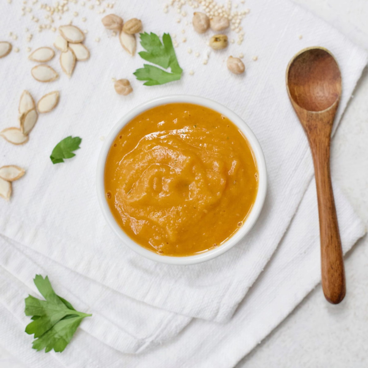 Chickpea, Pumpkin & Quinoa Puree