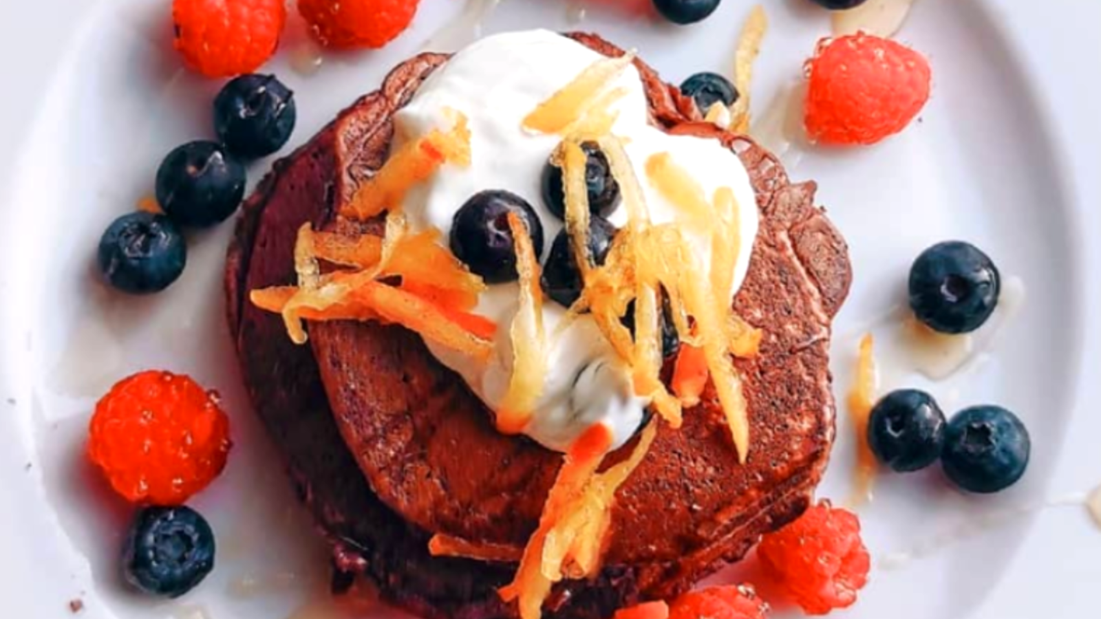 Image of PURPLE HEALTHY HEART PANCAKES