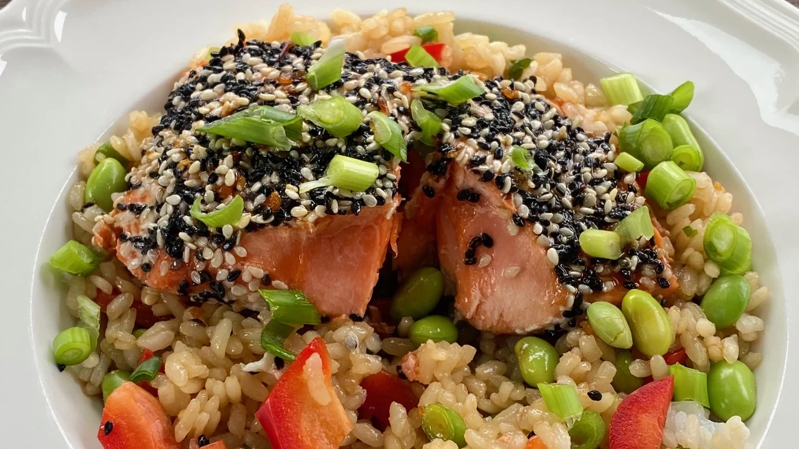 Image of Premier Catch Sesame-Crusted Salmon Bowl