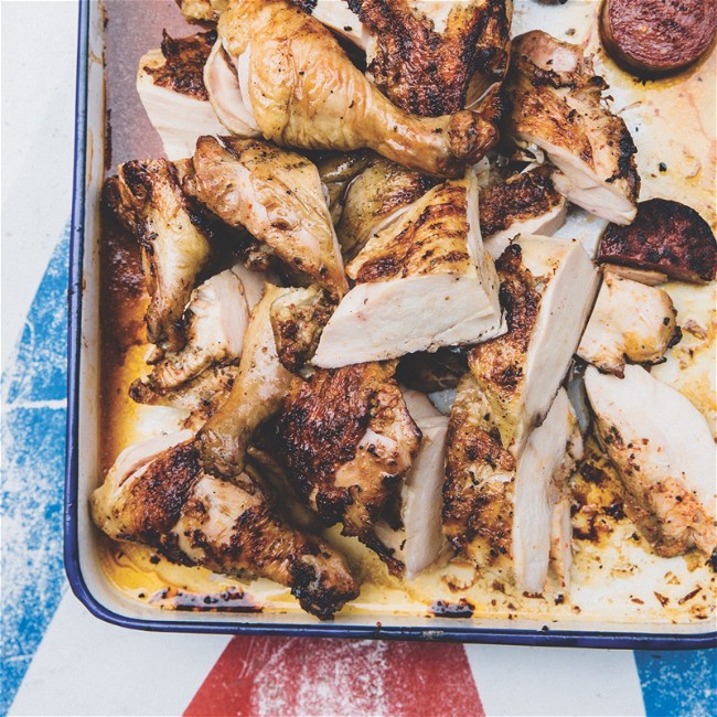 Image of Roasted Chicken with Urfa, Orange, and Cumin