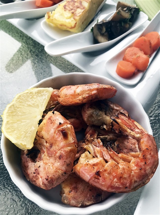 Image of Spanish Meal: Shrimp on the Grill (Gambas a la Parrilla)
