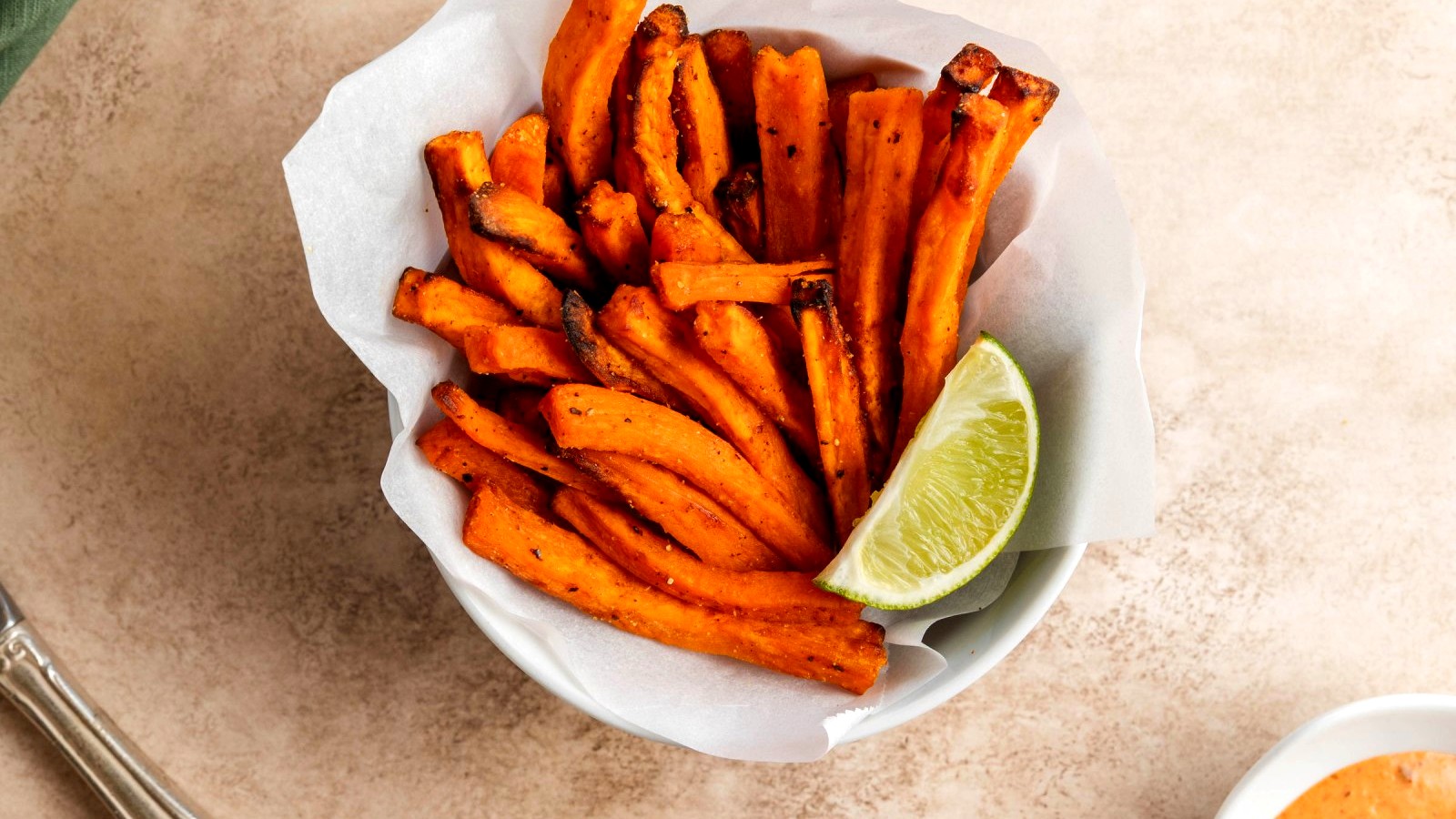 Image of Sweet Potato Fries with Lime Chili Aioli