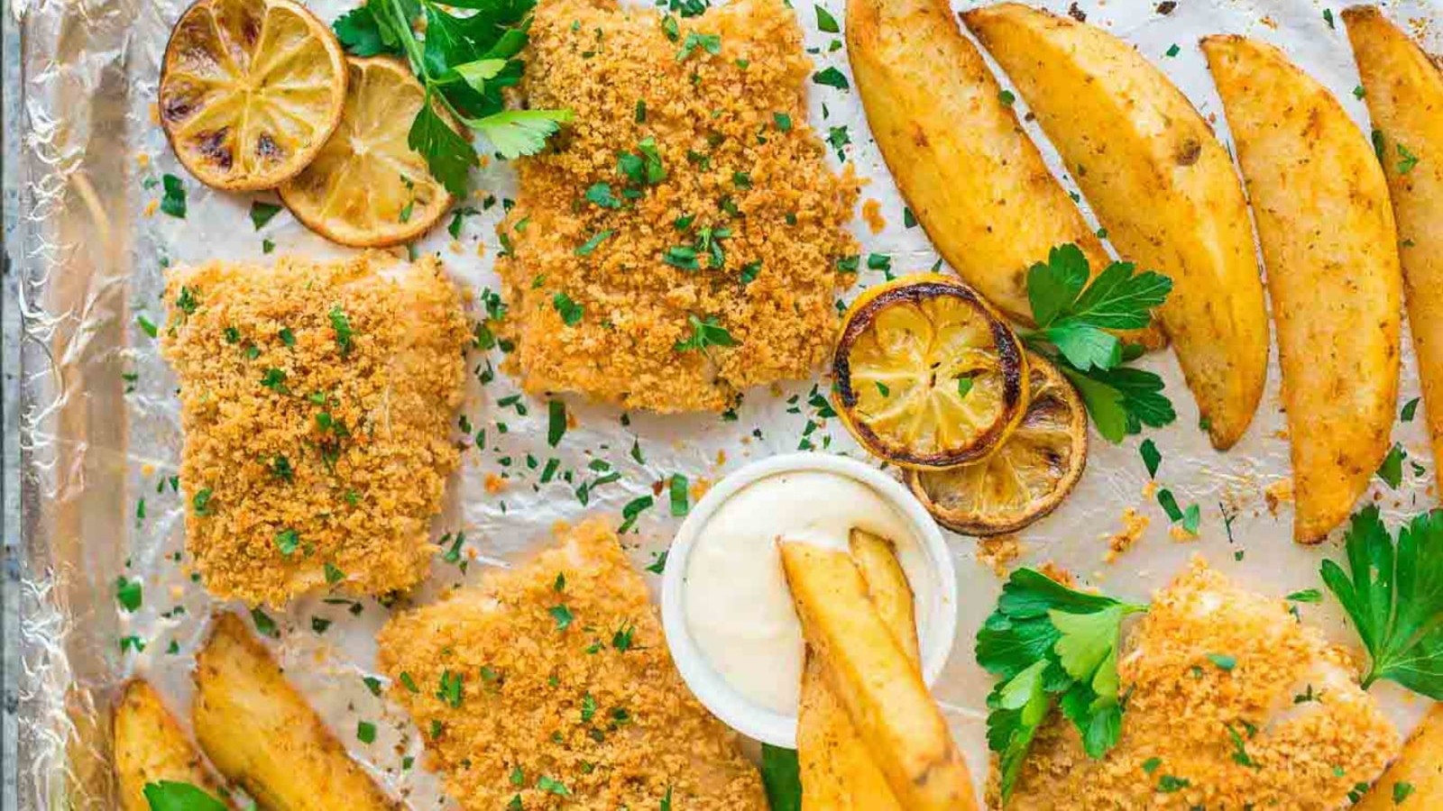Image of Baked Fish and Chips