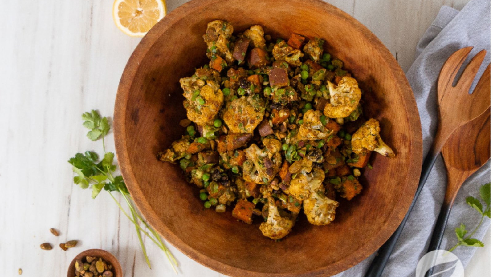 Image of Curry Sweet Potato & Cauliflower Salad