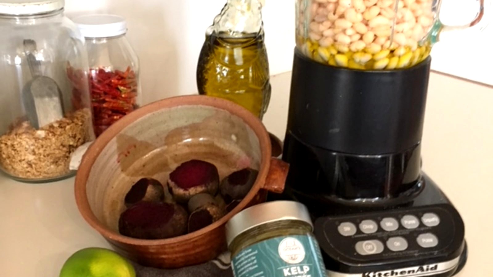 Image of Beet and Kelp Hummus