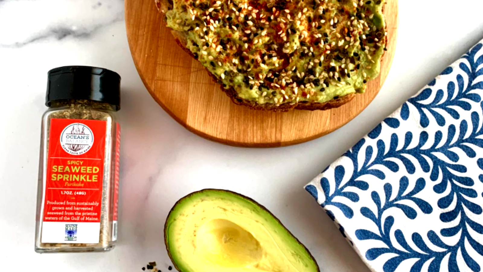 Image of Avocado Toast with Seaweed Sprinkles