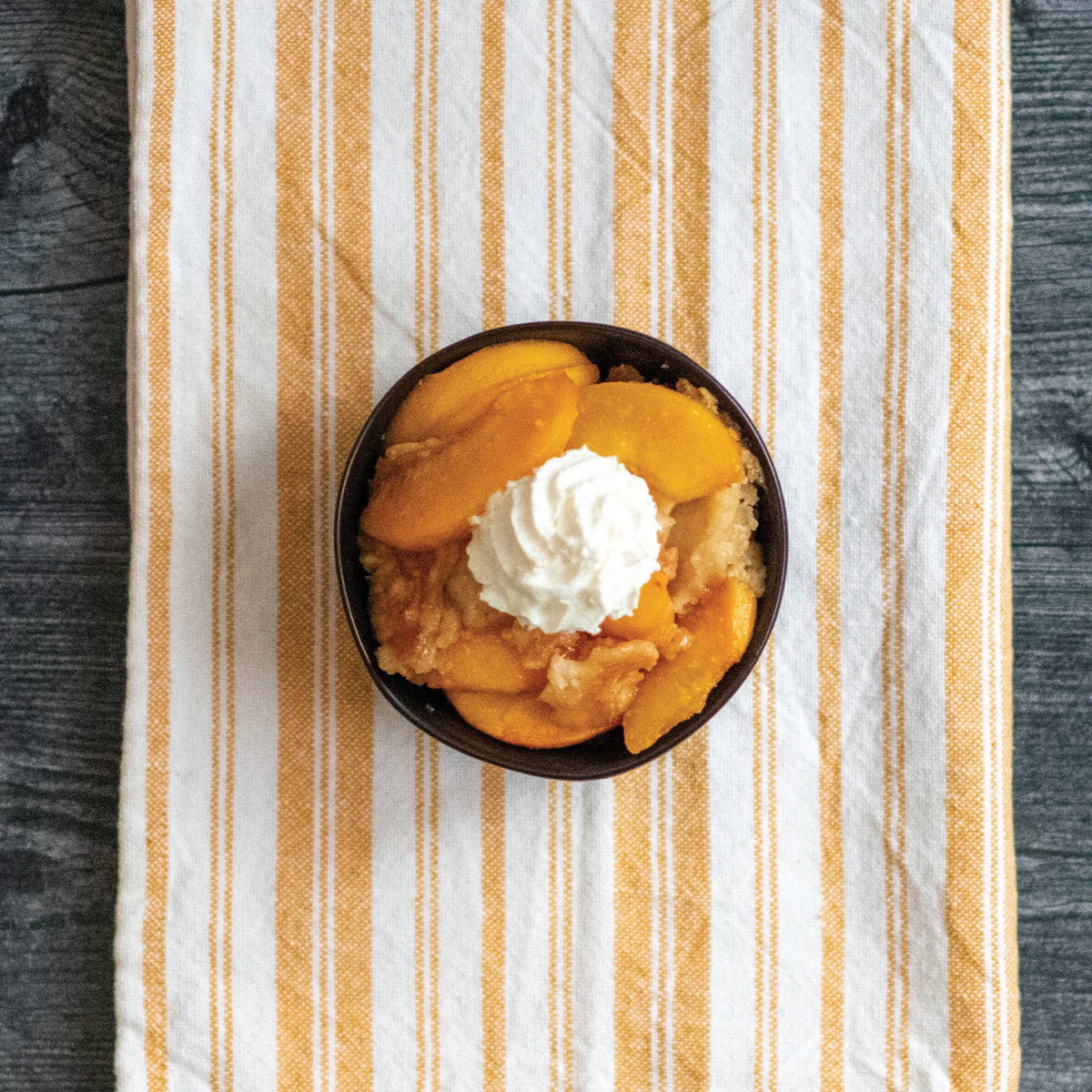 Bourbon Peach Cobbler