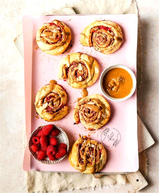Image of Raspberry and Almond Butter Swirls⁠⁠