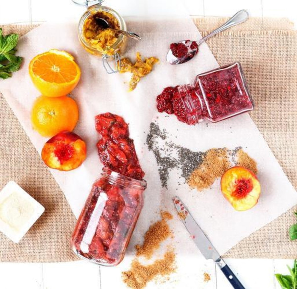 Chia Jam Jars 3 Ways