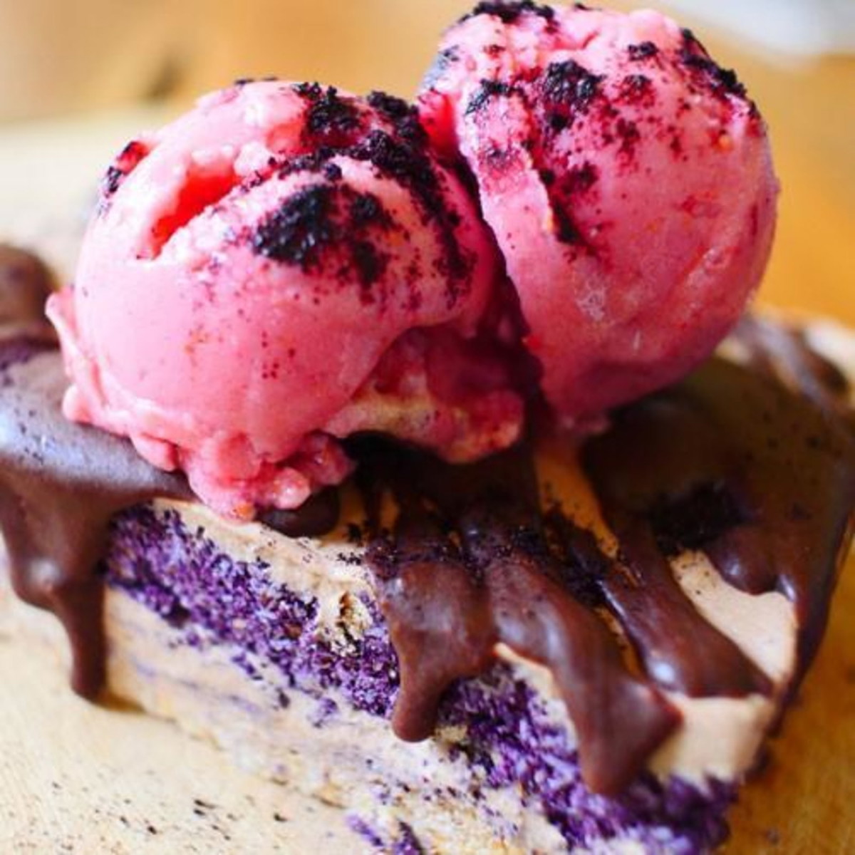 Maca & Maqui layered slice