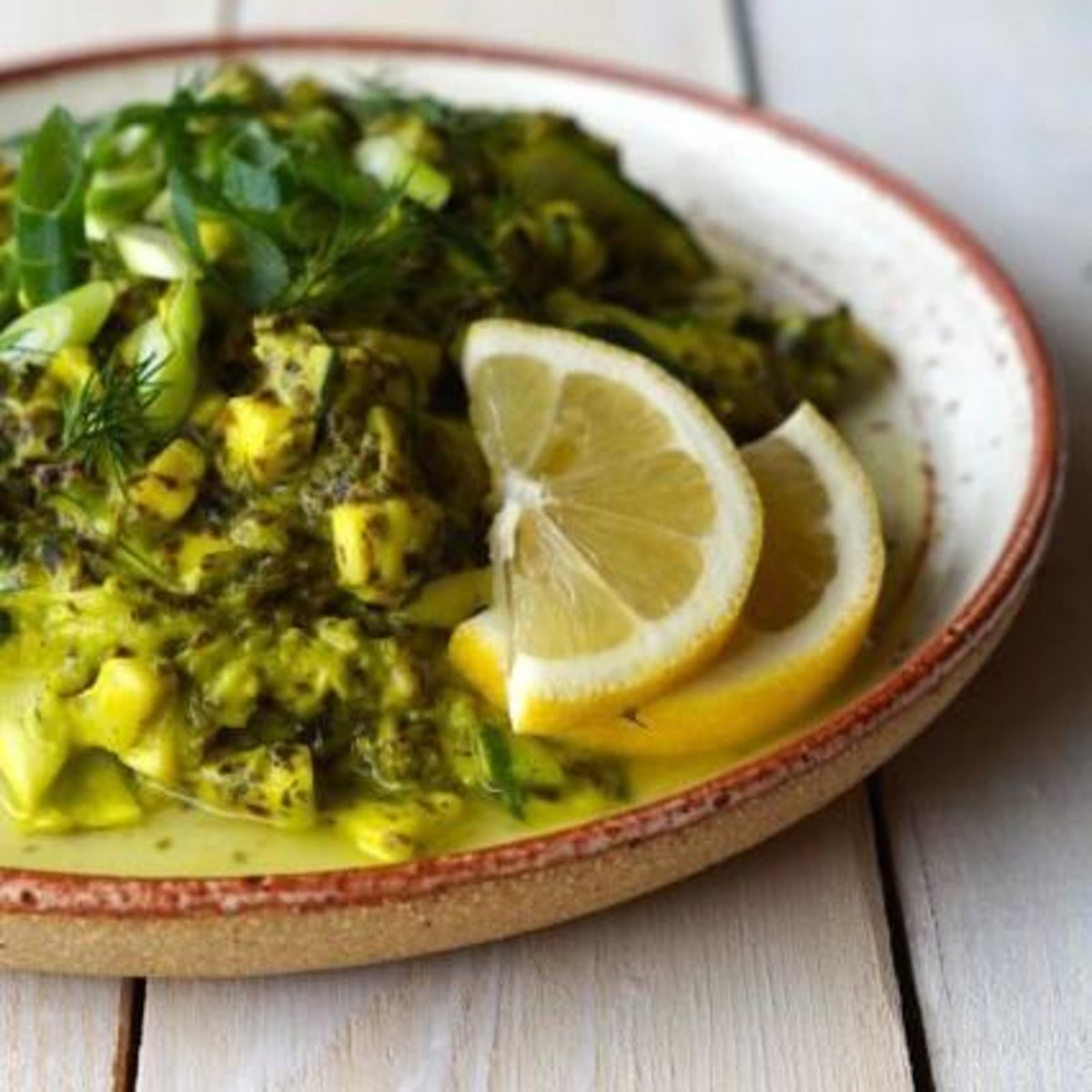 Green seaweed salad