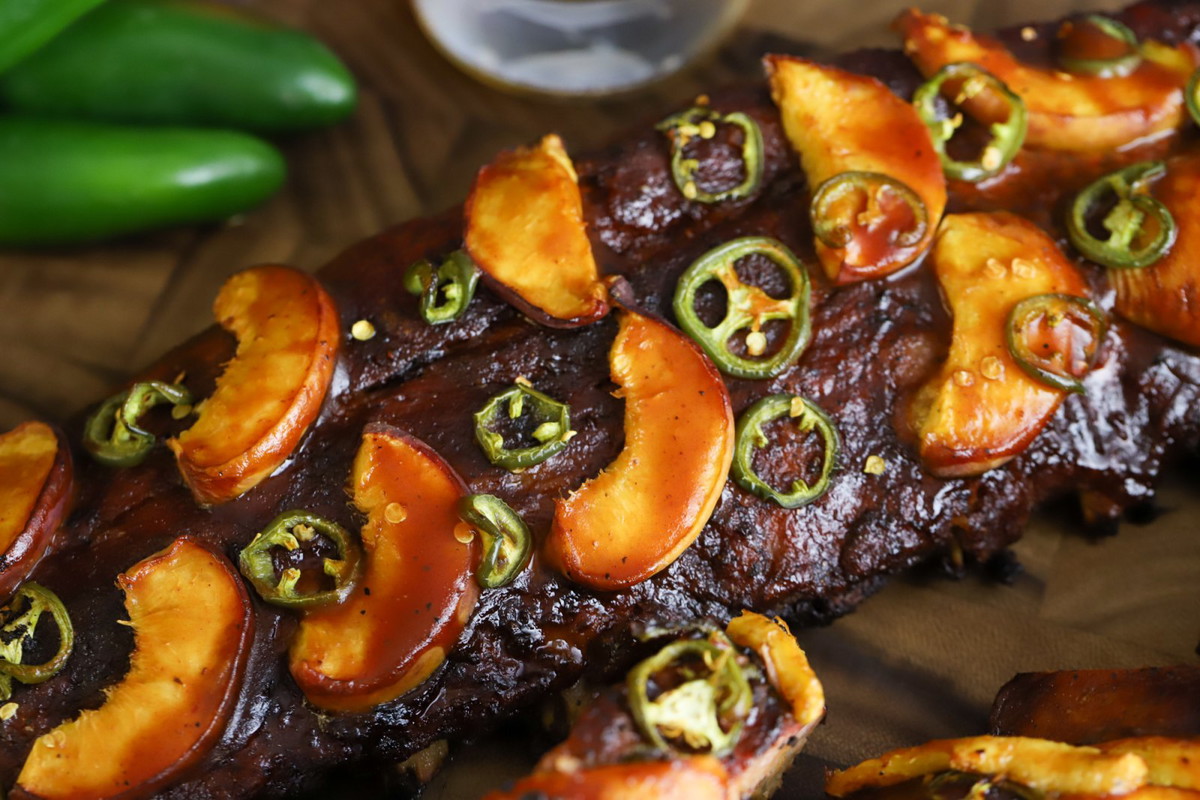 Jalapeño Peach Ribs