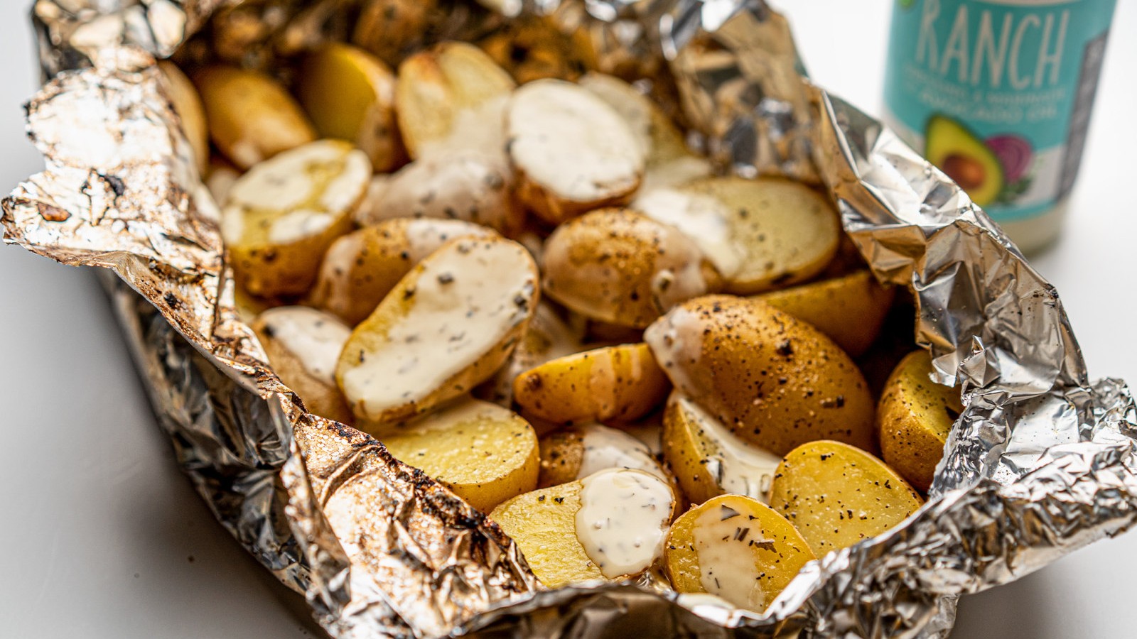 Image of 2-Ingredient Grilled Potatoes in Foil
