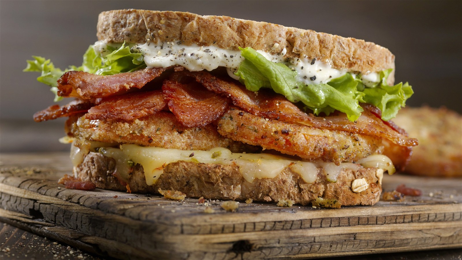 Image of Fried Tomato  BLT Sandwich