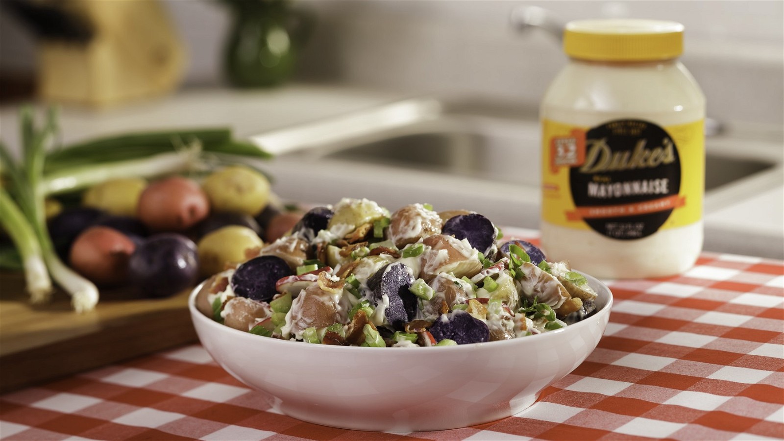 Image of Jason Alley's Red,White, and Blue Potato Salad
