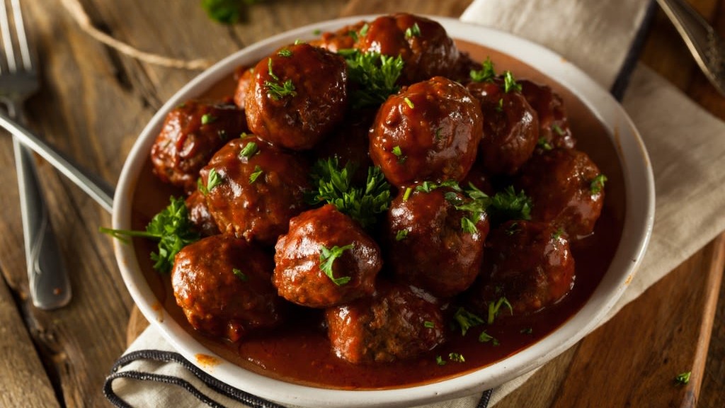 Image of Smoke and Whiskey Party Meatballs