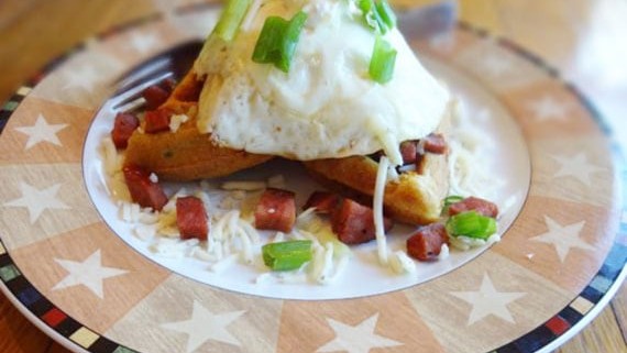 Image of Williams Jalapeno Waffle Stack with Chorizo and Pepper Jack