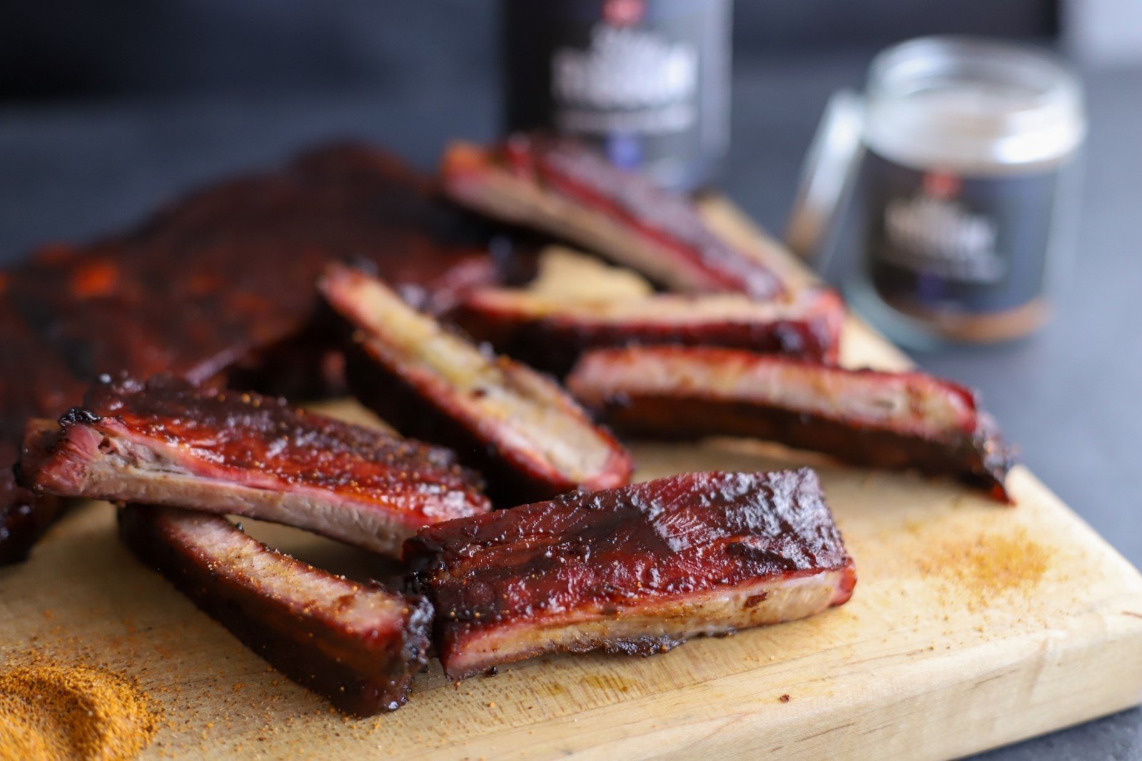 Competition shop smoked ribs