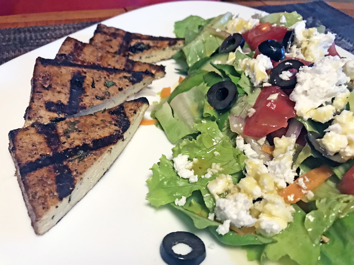 Greek Tofu Steak