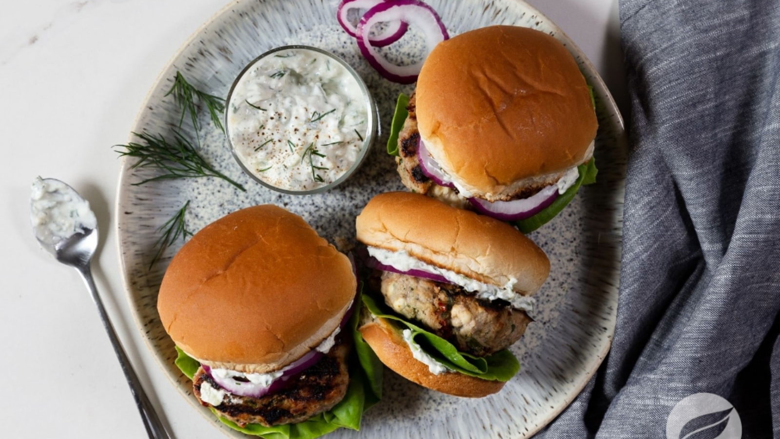 Image of Greek Turkey Burgers