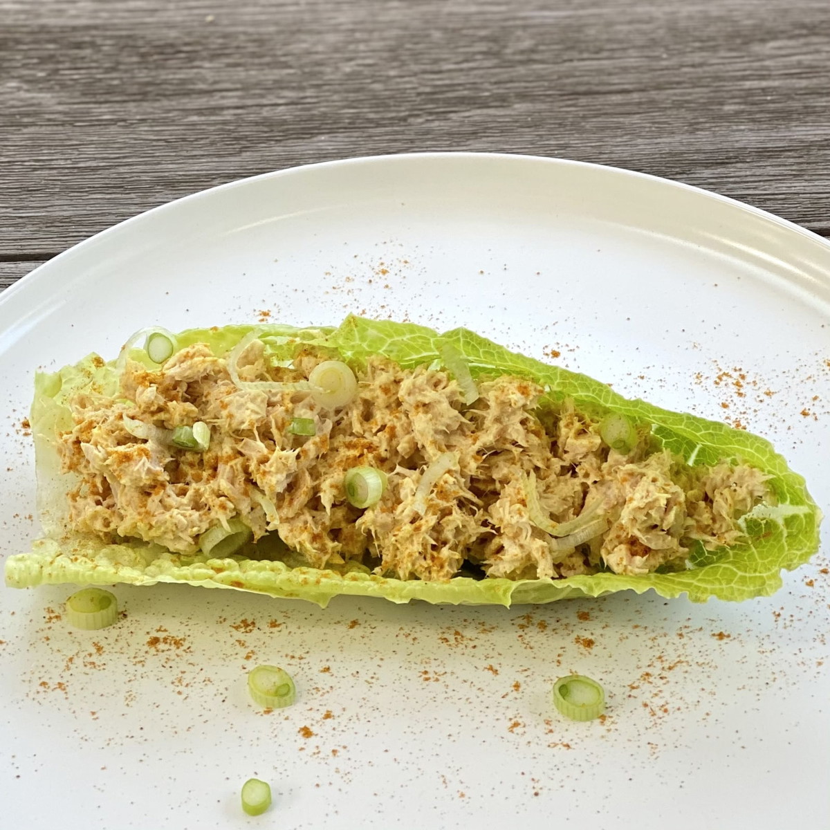Albacore Tuna Curry Lettuce Wrap