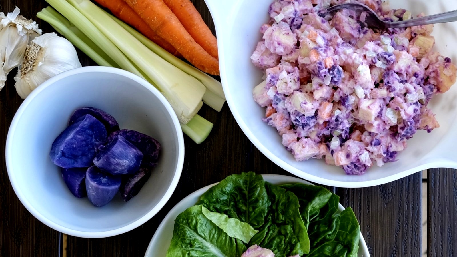 Image of ʻUlu, Okinawan Sweet Potato, & Red Potato Salad