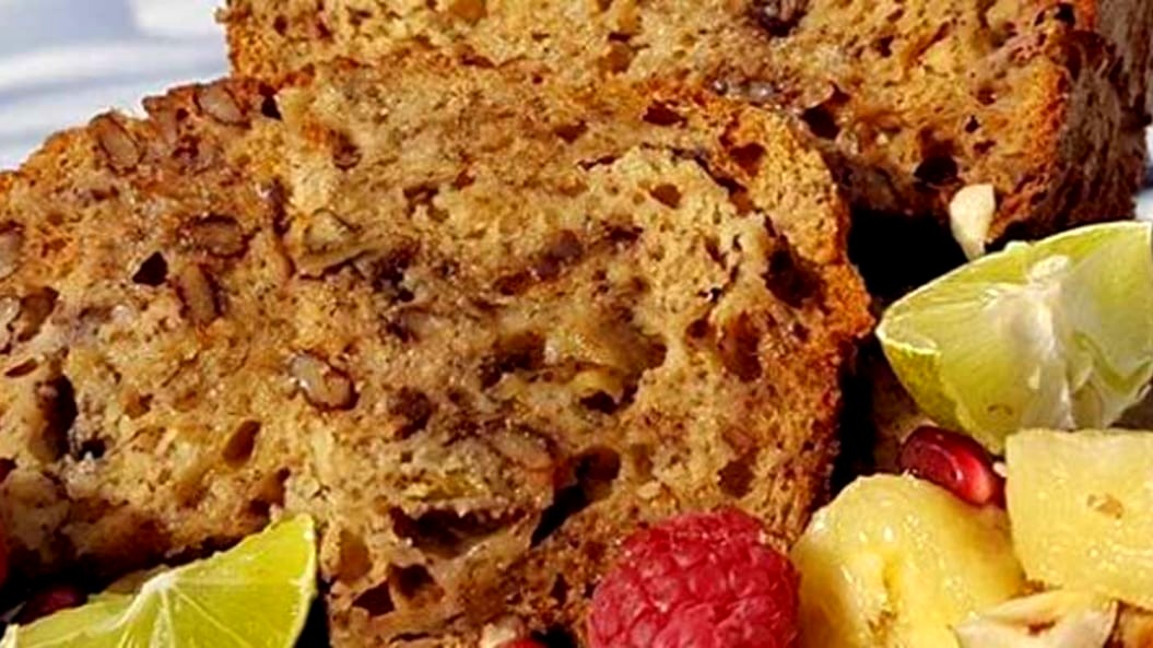 Image of Sugar Free Lower Calorie Banana Nut Bread (Mom's Recipe Modified)